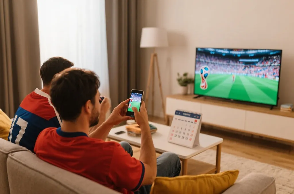 手机日历提醒与世界杯观赛设备准备场景